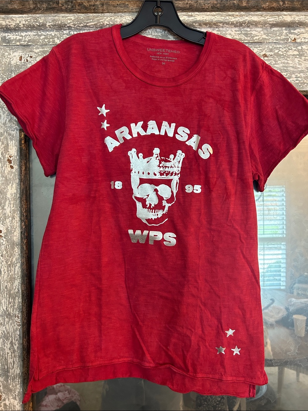Red 'Arkansas WPS' Short Sleeve Tee